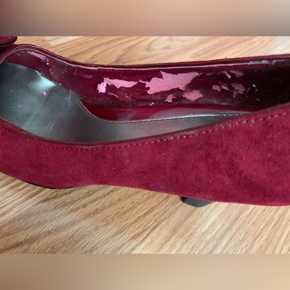 Croft and Barrow Red High Heel Shoes 8 1/2M - Picture 4 of 5